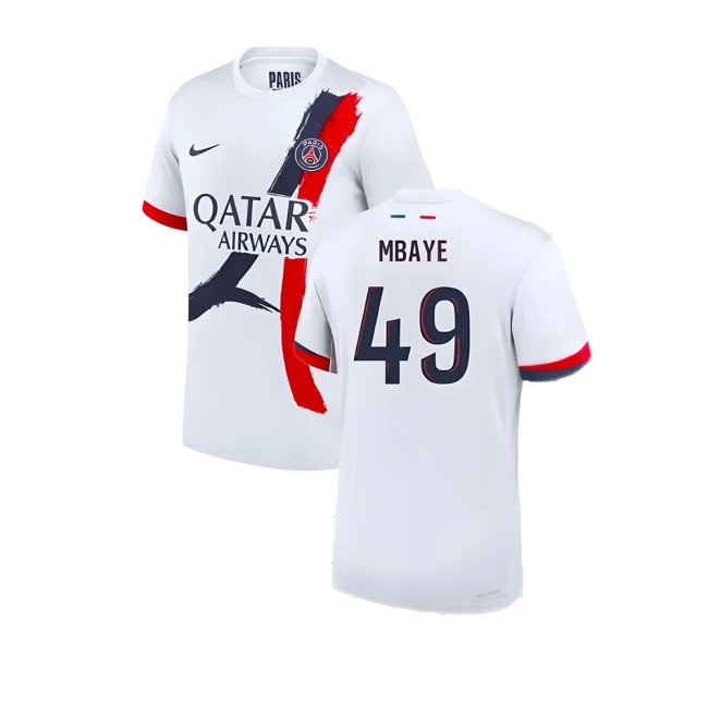 2024-2025 PSG Away Authentic Dri-ADV Shirt (Mbaye 49)-SoccerKits Hub | Buy Soccer Jerseys Online