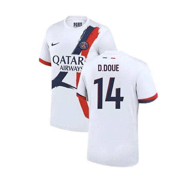 2024-2025 PSG Away Shirt (D.Doue 14)-SoccerKits Hub | Buy Soccer Jerseys Online