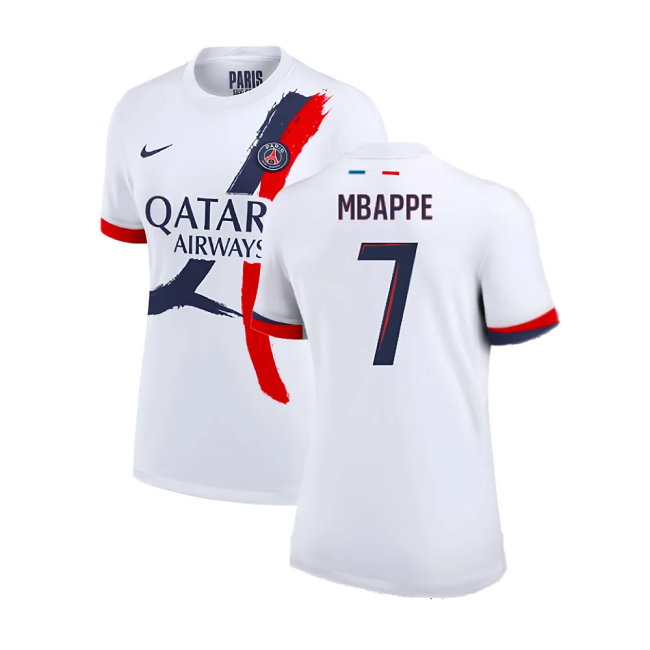 2024-2025 PSG Away Shirt (Womens) (Mbappe 7)-SoccerKits Hub | Buy Soccer Jerseys Online