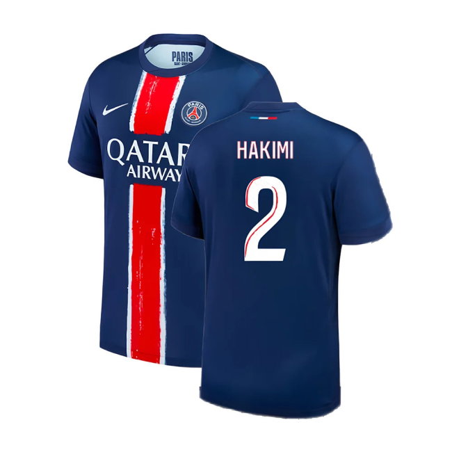 2024-2025 PSG Paris Saint Germain Home Shirt (Hakimi 2)-SoccerKits Hub | Buy Soccer Jerseys Online