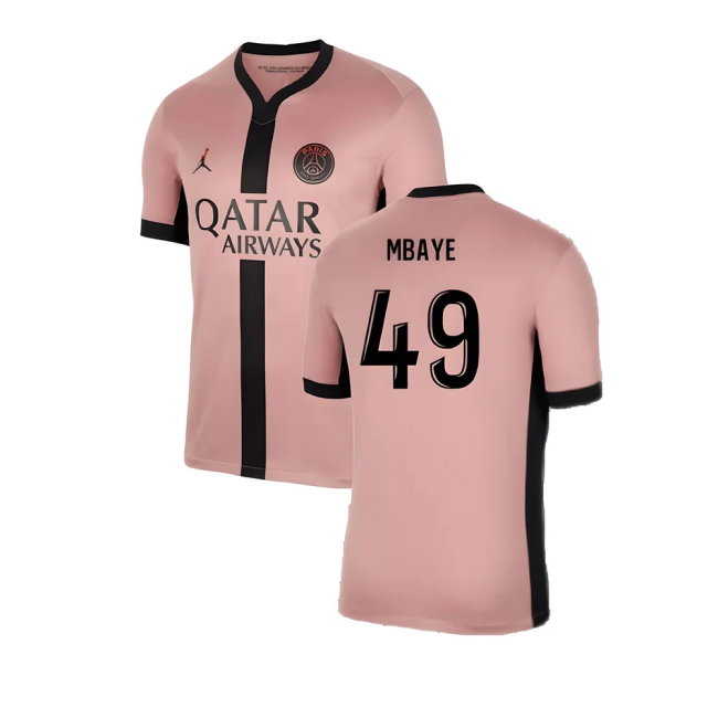 2024-2025 PSG Third Shirt (Mbaye 49)-SoccerKits Hub | Buy Soccer Jerseys Online