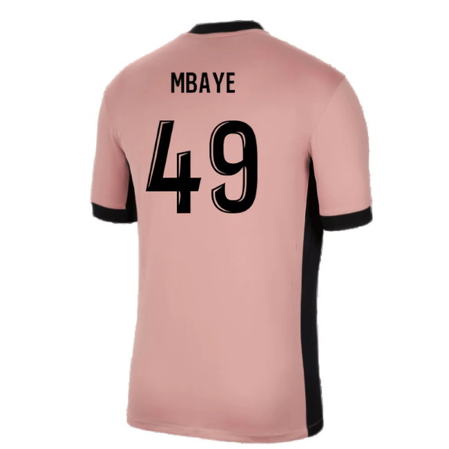 2024-2025 PSG Third Shirt (Mbaye 49)-SoccerKits Hub | Buy Soccer Jerseys Online
