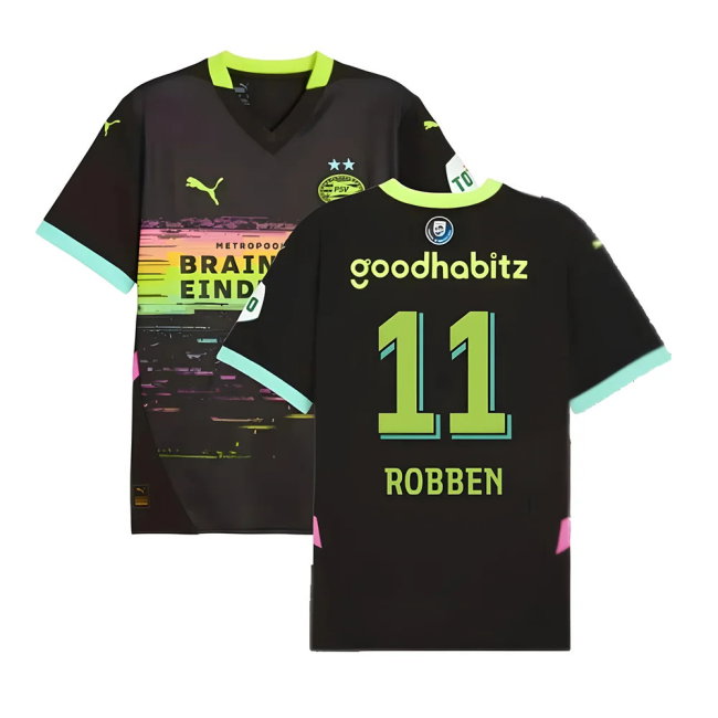 2024-2025 PSV Eindhoven Away Shirt (Robben 11)-SoccerKits Hub | Buy Soccer Jerseys Online