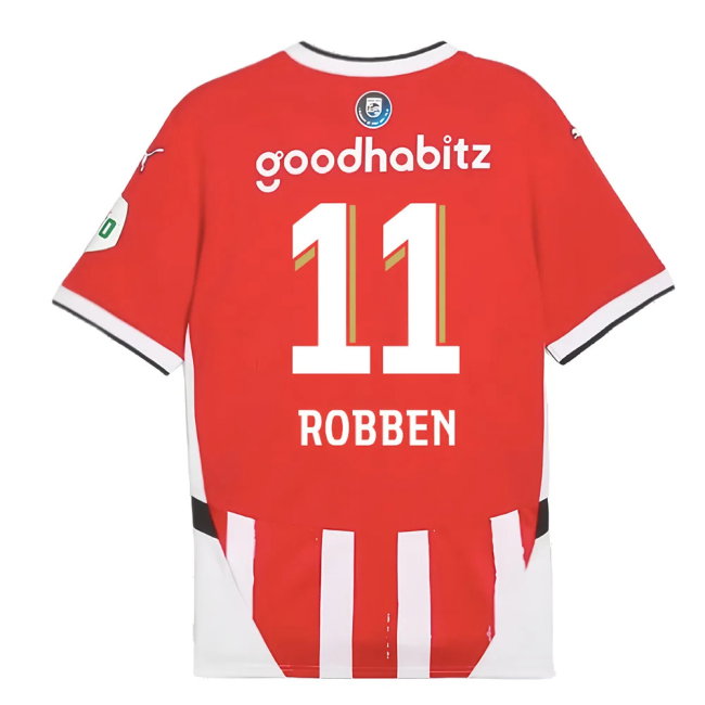 2024-2025 PSV Eindhoven Home Shirt (Robben 11)-SoccerKits Hub | Buy Soccer Jerseys Online