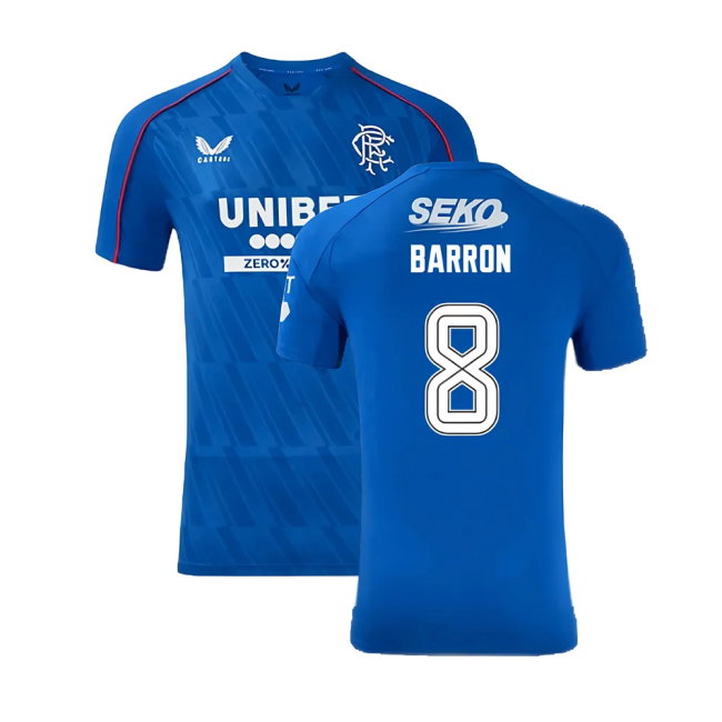 2024-2025 Rangers Authentic Pro Home Shirt (Barron 8)-SoccerKits Hub | Buy Soccer Jerseys Online