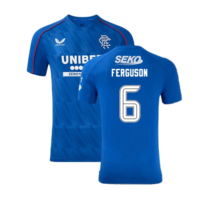 2024-2025 Rangers Authentic Pro Home Shirt (Ferguson 6)-SoccerKits Hub | Buy Soccer Jerseys Online
