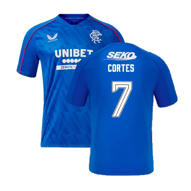 2024-2025 Rangers Home Shirt (Cortes 7)-SoccerKits Hub | Buy Soccer Jerseys Online