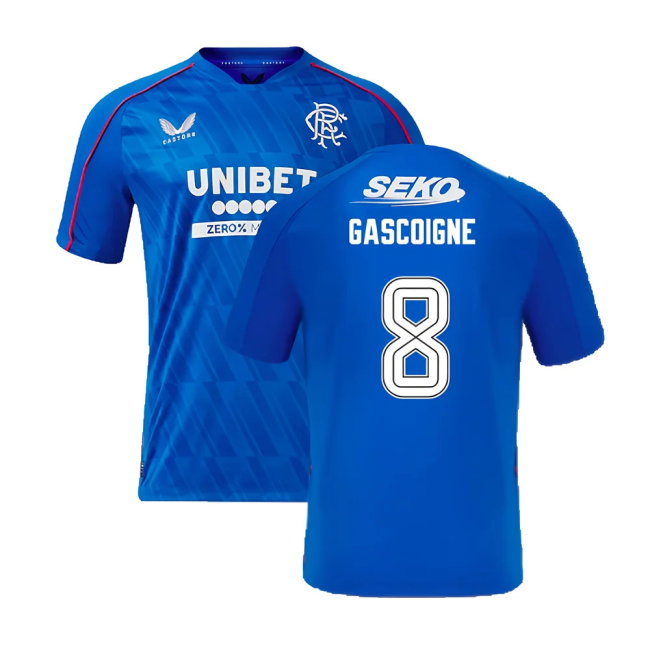 2024-2025 Rangers Home Shirt (Gascoigne 8)-SoccerKits Hub | Buy Soccer Jerseys Online