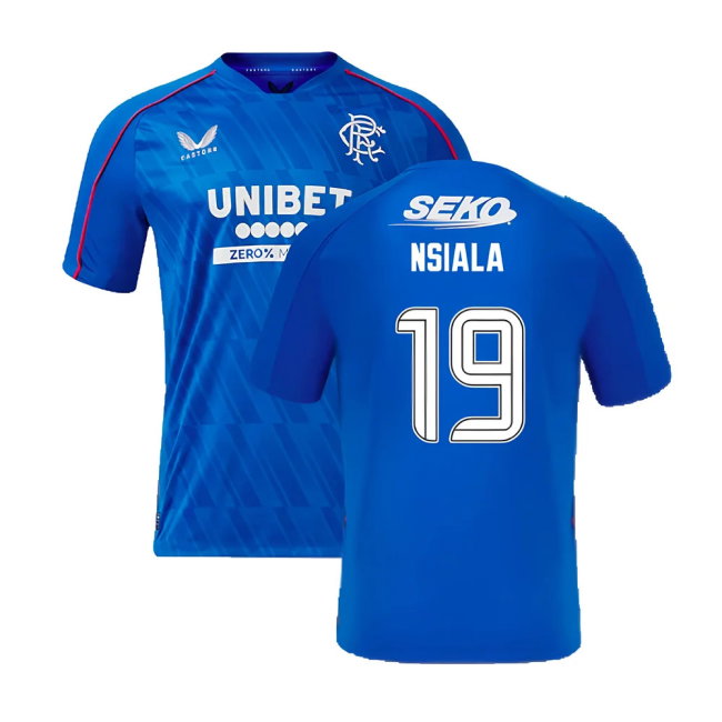 2024-2025 Rangers Home Shirt (Nsiala 19)-SoccerKits Hub | Buy Soccer Jerseys Online
