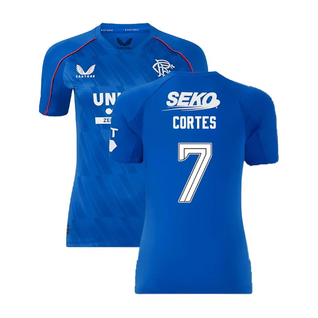 2024-2025 Rangers Home Shirt (Womens) (Cortes 7)-SoccerKits Hub | Buy Soccer Jerseys Online
