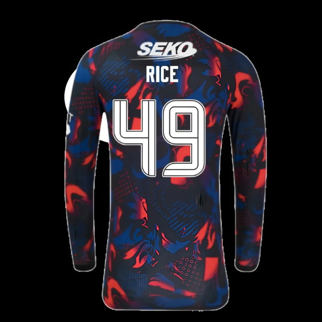 2024-2025 Rangers Long Sleeve Third Shirt (Rice 49)-SoccerKits Hub | Buy Soccer Jerseys Online