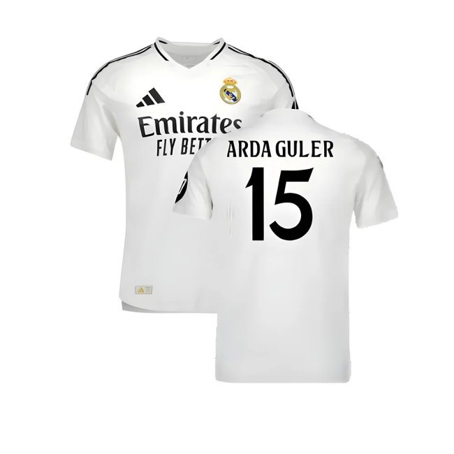 2024-2025 Real Madrid Authentic Home Shirt (Arda Guler 15)-SoccerKits Hub | Buy Soccer Jerseys Online