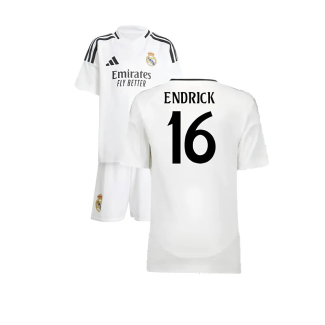 2024-2025 Real Madrid Home Mini Kit (Endrick 16)-SoccerKits Hub | Buy Soccer Jerseys Online
