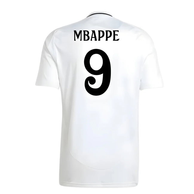 2024-2025 Real Madrid Home Shirt (Mbappe 9)-SoccerKits Hub | Buy Soccer Jerseys Online