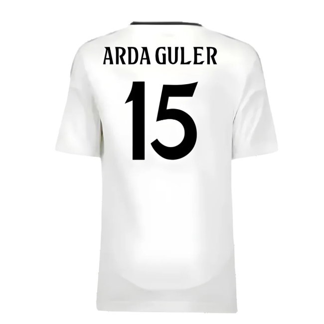 2024-2025 Real Madrid Home Youth Kit (Arda Guler 15)-SoccerKits Hub | Buy Soccer Jerseys Online