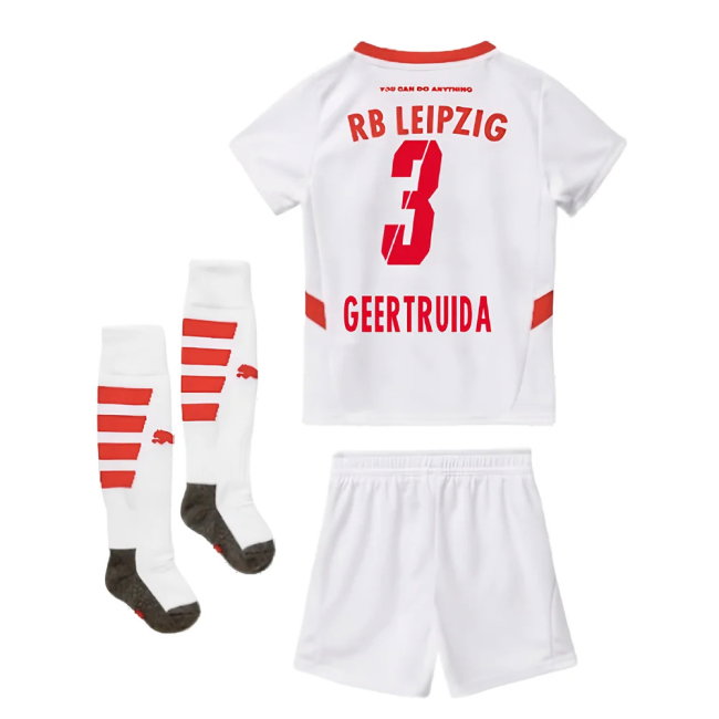 2024-2025 Red Bull Leipzig Home Mini Kit (Geertruida 3)-SoccerKits Hub | Buy Soccer Jerseys Online