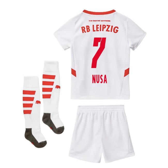 2024-2025 Red Bull Leipzig Home Mini Kit (Nusa 7)-SoccerKits Hub | Buy Soccer Jerseys Online