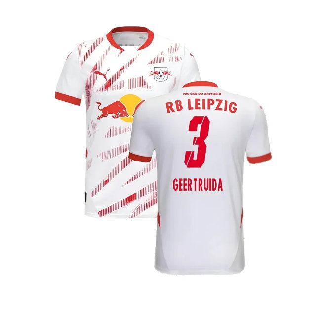 2024-2025 Red Bull Leipzig Home Shirt (Geertruida 3)-SoccerKits Hub | Buy Soccer Jerseys Online