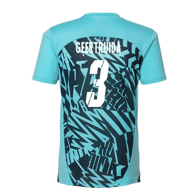 2024-2025 Red Bull Leipzig Pre-Match SS Shirt (Aqua) (Geertruida 3)-SoccerKits Hub | Buy Soccer Jerseys Online
