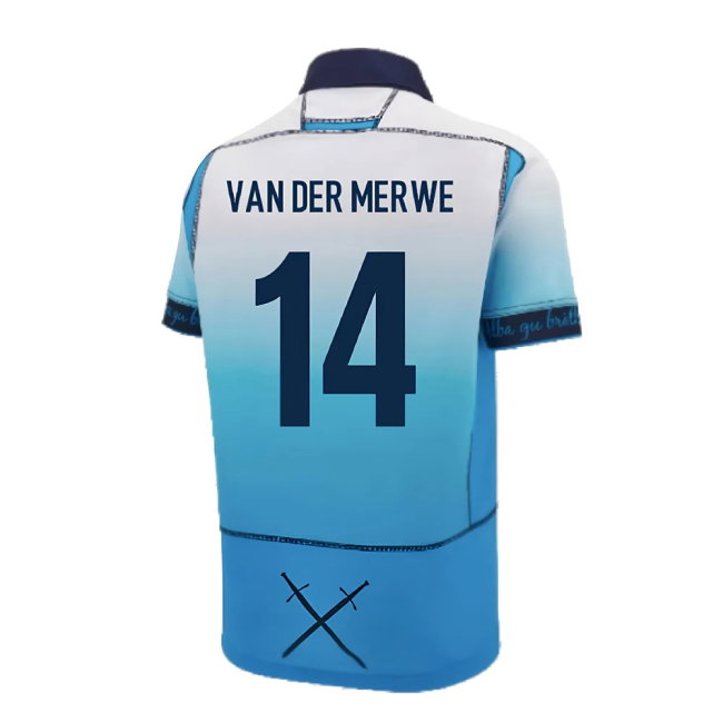 2024-2025 Scotland Rugby Away Replica Shirt (Van Der Merwe 14)-SoccerKits Hub | Buy Soccer Jerseys Online