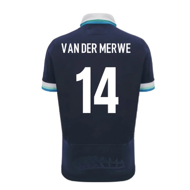 2024-2025 Scotland Rugby Home SS Cotton Shirt (Van Der Merwe 14)-SoccerKits Hub | Buy Soccer Jerseys Online