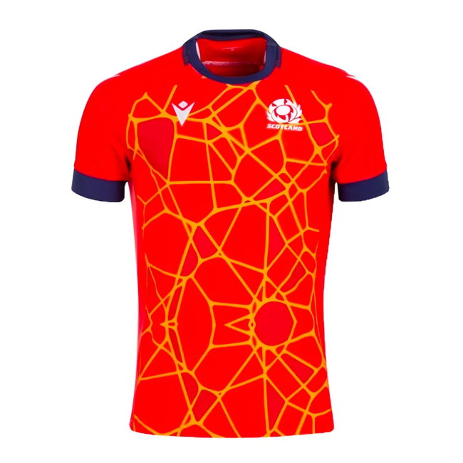2024-2025 Scotland Rugby Training Jersey (Red) (Van Der Merwe 14)-SoccerKits Hub | Buy Soccer Jerseys Online