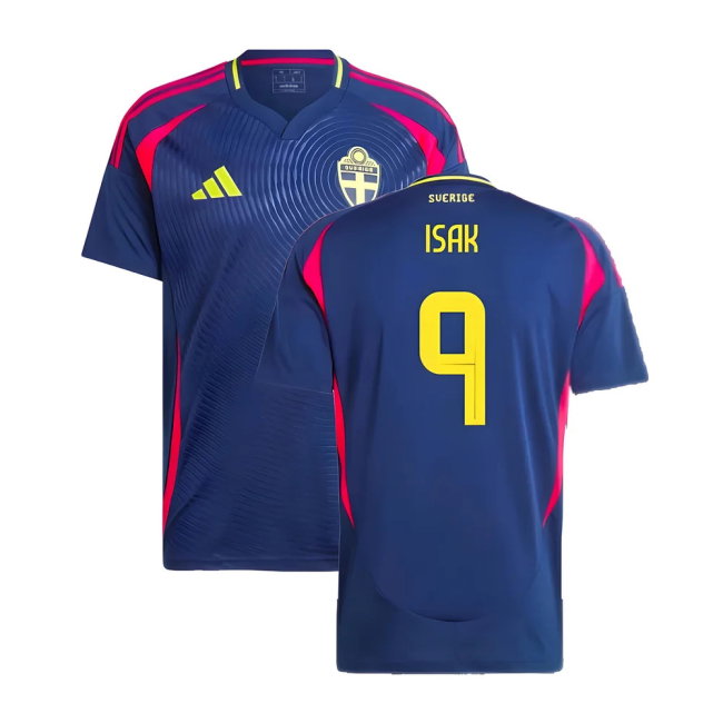 2024-2025 Sweden Away Shirt (ISAK 9)-SoccerKits Hub | Buy Soccer Jerseys Online
