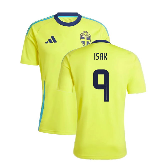 2024-2025 Sweden Home Fan Shirt (ISAK 9)-SoccerKits Hub | Buy Soccer Jerseys Online