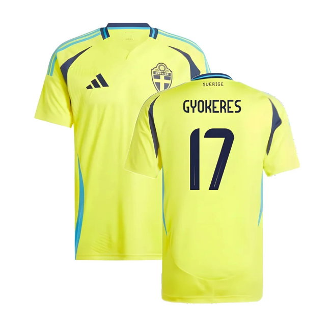 2024-2025 Sweden Home Shirt (GYOKERES 17)-SoccerKits Hub | Buy Soccer Jerseys Online