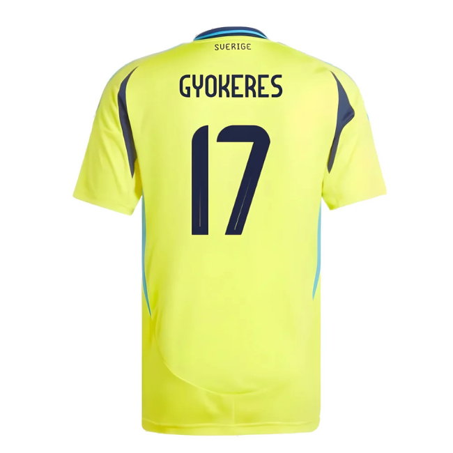 2024-2025 Sweden Home Shirt (GYOKERES 17)-SoccerKits Hub | Buy Soccer Jerseys Online