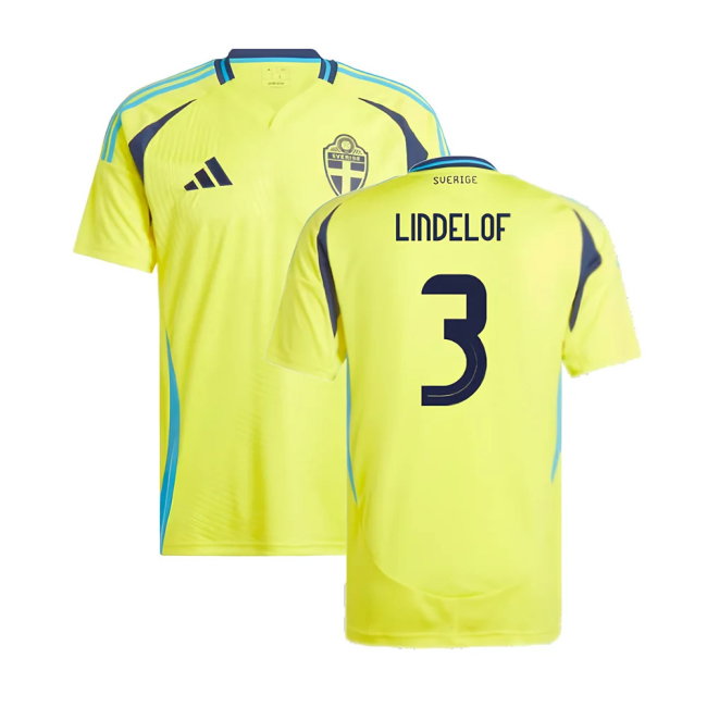 2024-2025 Sweden Home Shirt (LINDELOF 3)-SoccerKits Hub | Buy Soccer Jerseys Online