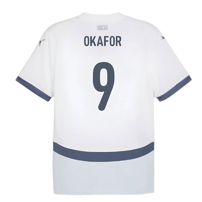 2024-2025 Switzerland Away Shirt (Okafor 9)-SoccerKits Hub | Buy Soccer Jerseys Online