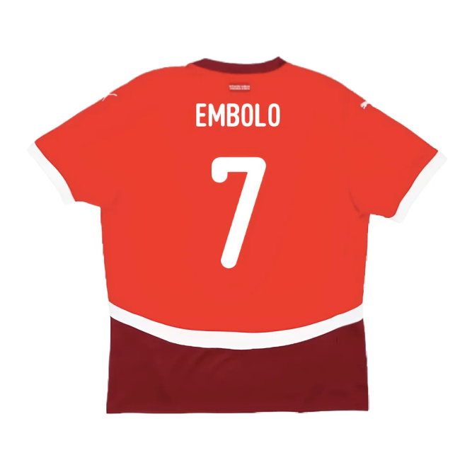 2024-2025 Switzerland Home Shirt (Embolo 7)-SoccerKits Hub | Buy Soccer Jerseys Online