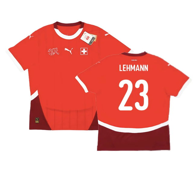 2024-2025 Switzerland Home Shirt (Lehmann 23)-SoccerKits Hub | Buy Soccer Jerseys Online