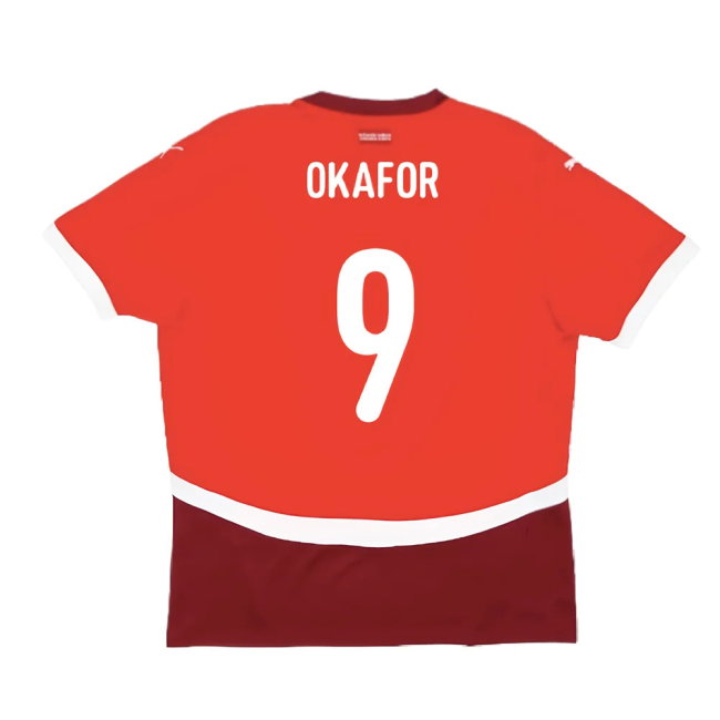2024-2025 Switzerland Home Shirt (Okafor 9)-SoccerKits Hub | Buy Soccer Jerseys Online
