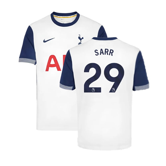 2024-2025 Tottenham Hotspur Home Shirt (Sarr 29)-SoccerKits Hub | Buy Soccer Jerseys Online