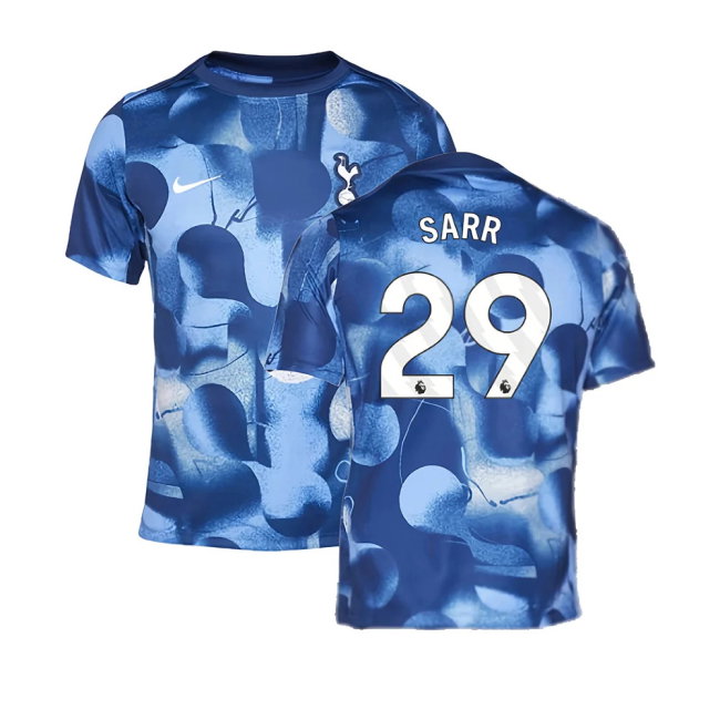 2024-2025 Tottenham Pre-Match Shirt (Binary Blue) (Sarr 29)-SoccerKits Hub | Buy Soccer Jerseys Online
