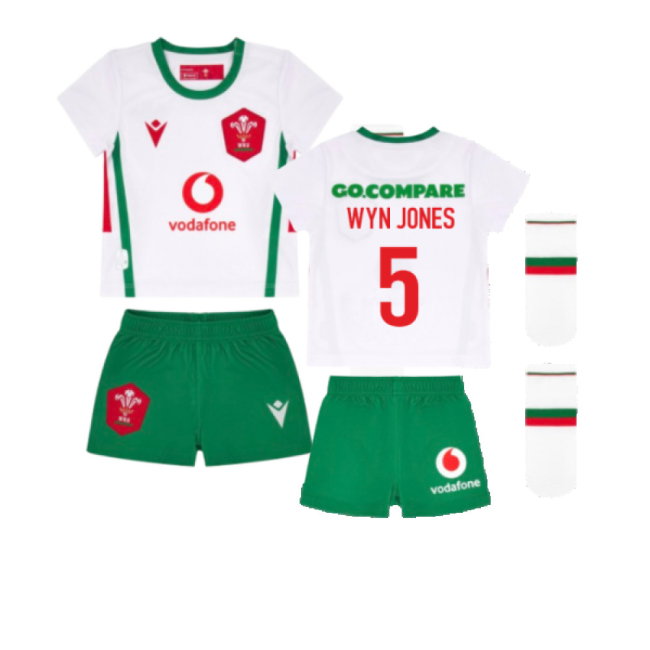 2024-2025 Wales Away Rugby Baby Kit (Wyn Jones 5)-SoccerKits Hub | Buy Soccer Jerseys Online