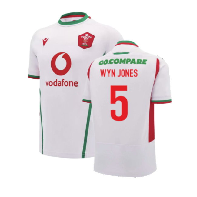 2024-2025 Wales Rugby Away Replica Shirt (Wyn Jones 5)-SoccerKits Hub | Buy Soccer Jerseys Online