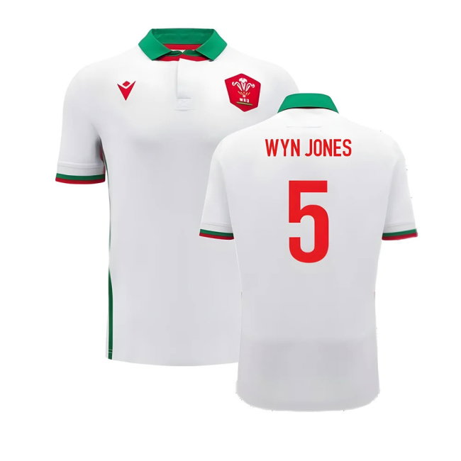 2024-2025 Wales WRU Away Cotton Rugby Shirt (Wyn Jones 5)-SoccerKits Hub | Buy Soccer Jerseys Online