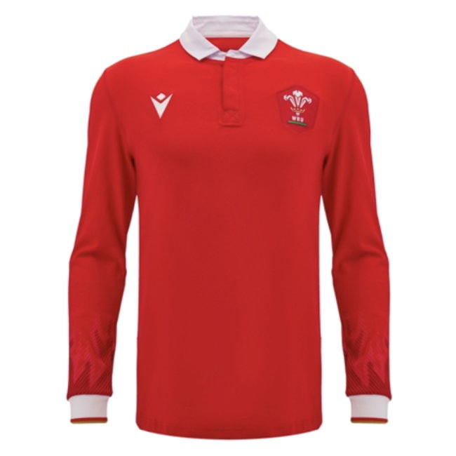 2024-2025 Wales WRU Home LS Cotton Rugby Shirt (Halfpenny 15)-SoccerKits Hub | Buy Soccer Jerseys Online