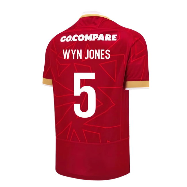 2024-2025 Wales WRU Home Pathway Poly Rugby Shirt (Wyn Jones 5)-SoccerKits Hub | Buy Soccer Jerseys Online