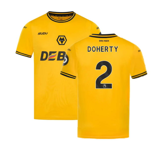 2024-2025 Wolves Home Shirt (Doherty 2)-SoccerKits Hub | Buy Soccer Jerseys Online