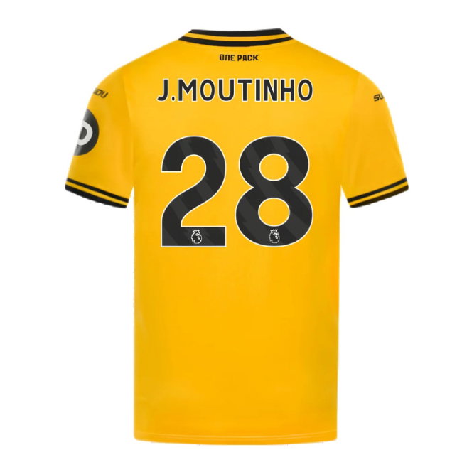 2024-2025 Wolves Home Shirt (J.Moutinho 28)-SoccerKits Hub | Buy Soccer Jerseys Online