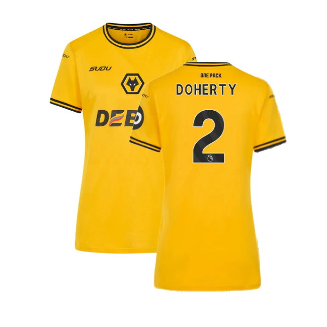 2024-2025 Wolves Home Shirt (Womens) (Doherty 2)-SoccerKits Hub | Buy Soccer Jerseys Online