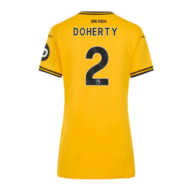 2024-2025 Wolves Home Shirt (Womens) (Doherty 2)-SoccerKits Hub | Buy Soccer Jerseys Online
