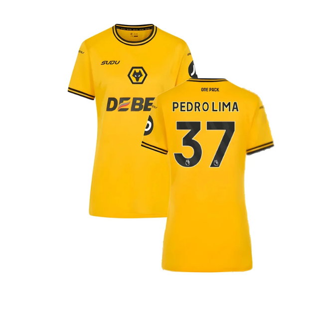 2024-2025 Wolves Home Shirt (Womens) (Pedro Lima 37)-SoccerKits Hub | Buy Soccer Jerseys Online