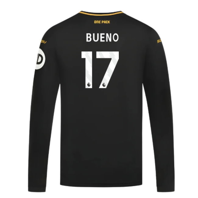 2024-2025 Wolves Long Sleeve Away Shirt (Bueno 17)-SoccerKits Hub | Buy Soccer Jerseys Online
