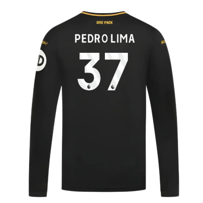2024-2025 Wolves Long Sleeve Away Shirt (Pedro Lima 37)-SoccerKits Hub | Buy Soccer Jerseys Online