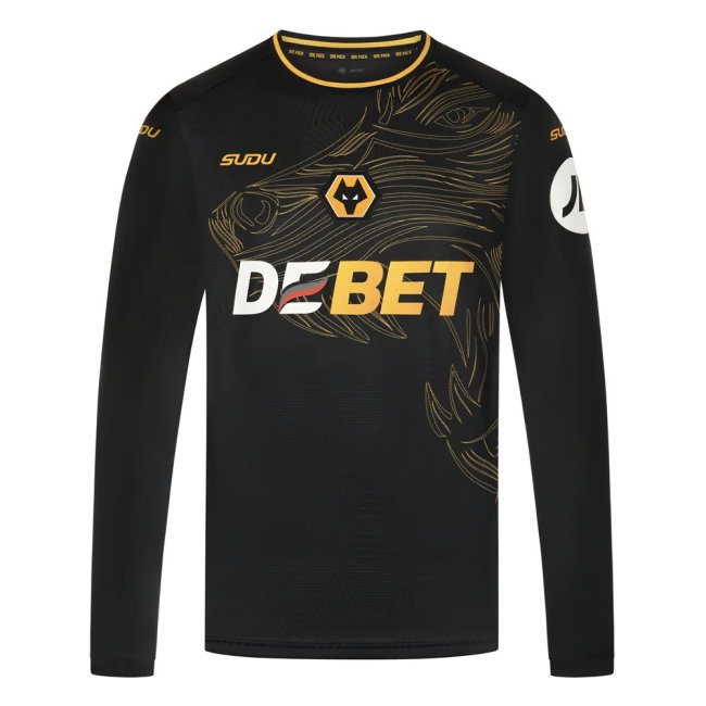 2024-2025 Wolves Long Sleeve Away Shirt (Doherty 2)-SoccerKits Hub | Buy Soccer Jerseys Online
